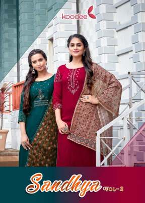 Koodee Fashion Sandhya Vol 2  Designer Kurti With Pant Collection