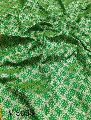 Kora Tissue cream With Green  Color Saree By Aarzoo