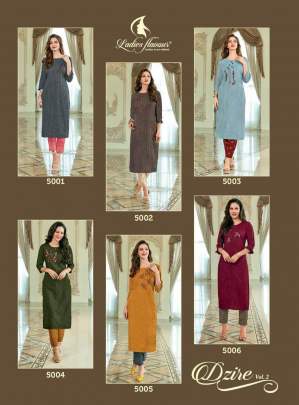 Ladies Flavour Dzire Kurti with Pant Catalog