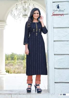 Ladies Flavour Saanvi Heavy Rayon kurti pent