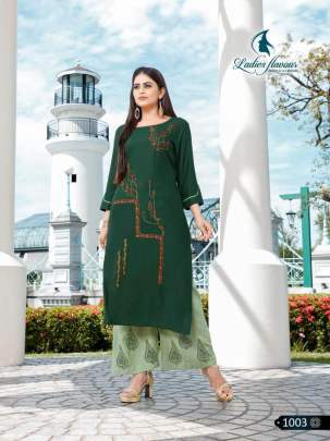 Ladies Flavour Signature Kurti with Palazzo Catalog