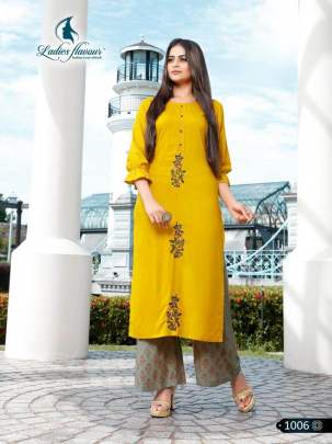 Ladies Flavour Signature Kurti with Palazzo Catalog