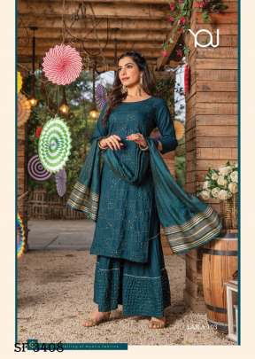 Laila Kurti With Sharara & Dupatta In 6 Design By Wanna