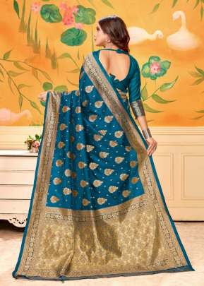 Lichi Silk Saree With Lavanya Rama Color For Wedding Occation