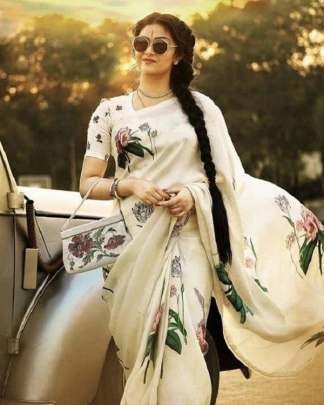 Linen Saree 14