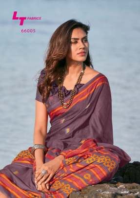 Lt Fabrics Silver Oak Saree