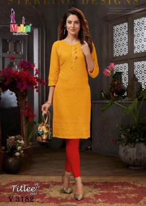 Lucknowi Kurti In 8 Color By Maira