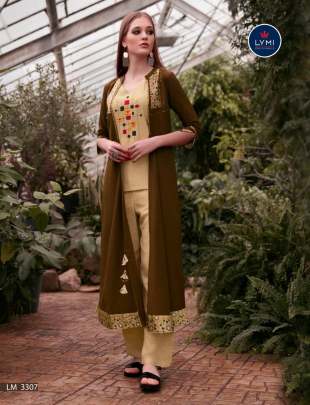 Lymi Genesis with Palazzo with Shrug by Kessi Kurti Wholesale Catalog 8 Pcs