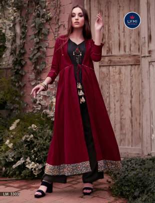 Lymi Genesis with Palazzo with Shrug by Kessi Kurti Wholesale Catalog 8 Pcs