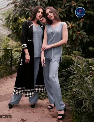 Lymi Genesis with Palazzo with Shrug by Kessi Kurti Wholesale Catalog 8 Pcs