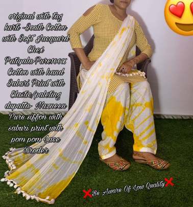 MBL Patiyala Suit V1 Yellow