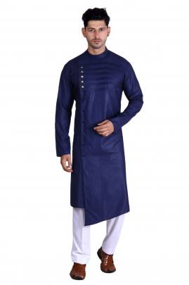 Men s Traditional wear Pathani Nevy Blue Color