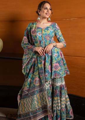 Mumtaj Pakistani Shrara Suit By SSR