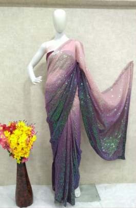 NEW BEAUTIFUL FANCY SEQUENCE SAREE