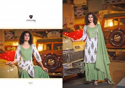 NITISHA NX's CHIRMI Palazzo Suit Collection