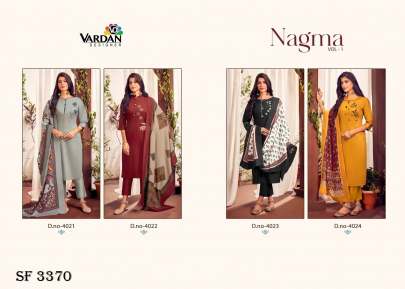 Nagma Vol-1 Designer Suit With Handwork In 4 Design By Vardan Designer