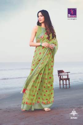 Neha Presents  Pure Soft Linen saree