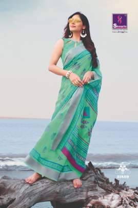 Neha Presents  Pure Soft Linen saree