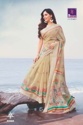 Neha Presents  Pure Soft Linen saree