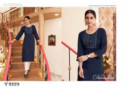 Parampara silk Kurti In 6 Color By kajree