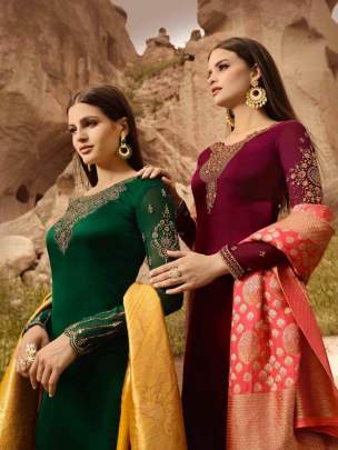 Party Wear Glossy Manya Salwar Suits