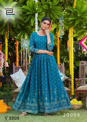 Party Wear Gown In Rama Color By Blue Hills