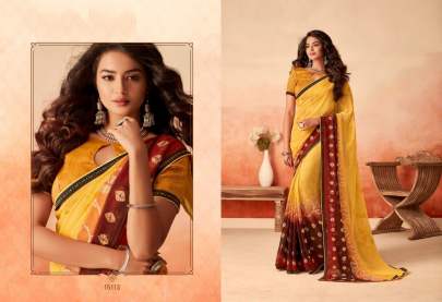 Peacock Designer Chiffion saree Catalogue