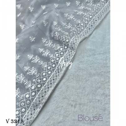 Pure Organza In 4 Color By Surati Fabric