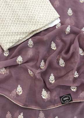 Pure Soft Georgette Saree With Embroidery Work With Piping Light Wine Color Saree