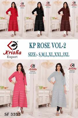 ROSE VOL-2 kurti in 5 Color By KRISHA EXPORT