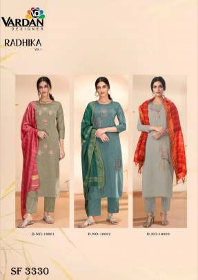 Radhika -1 Suit In 3 Color by Vardan Designer