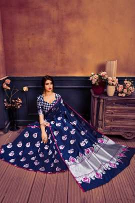 Rajashree Navy Blue