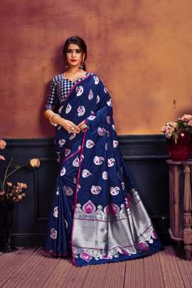 Rajashree Navy Blue