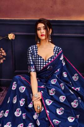 Rajashree Navy Blue