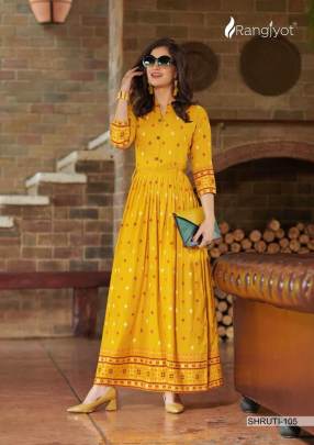 Rang Jyot Shruti Vol 1 Kurti Wholesale Catalog 8 Pcs