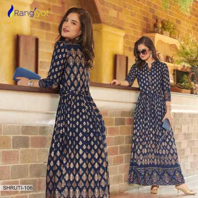 Rang Jyot Shruti Vol 1 Kurti Wholesale Catalog 8 Pcs