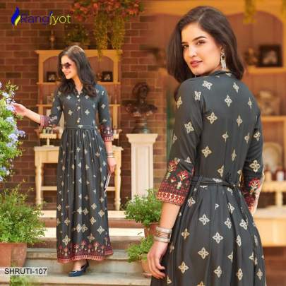 Rang Jyot Shruti Vol 1 Kurti Wholesale Catalog 8 Pcs