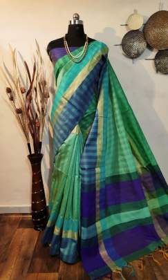 Raw Silk Saree Rama