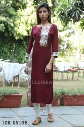 Rayon Kajal Styling  1 Maroon