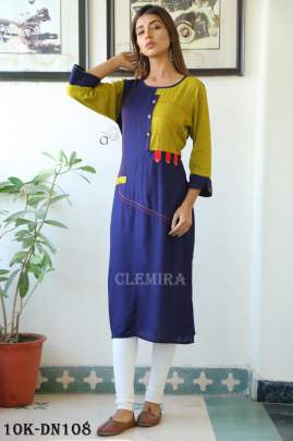 Rayon Kajal Styling 1 Navy Blue