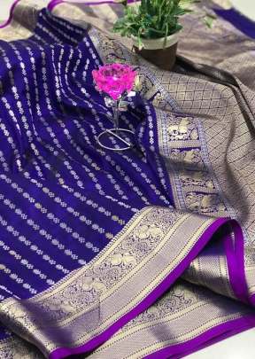 Remo Banarasi Weaving Silk Purple Color Saree