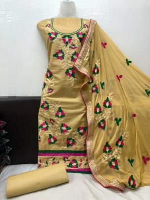 Renu Designer Embroidery And Diamond DRESS