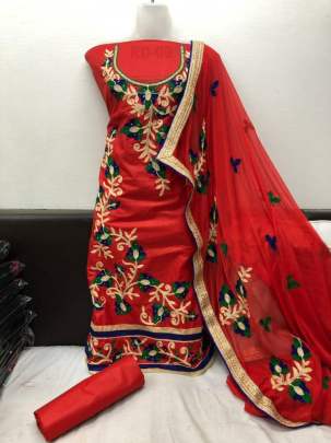 Renu Designer Embroidery And Diamond DRESS