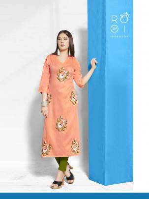 Rooi Arohi by Nakoda Kurti Wholesale Catalog 8 Pcs