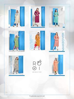 Rooi Arohi by Nakoda Kurti Wholesale Catalog 8 Pcs