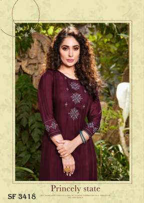 Saanvi Vol 3 Kurti With Heavy Sequnce Embroidery Work In 6 Color By Ladies Flavour