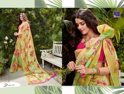 Sakshi Cotton Vol 4 Rich Collection Of Linen Slub Sarees Full Catalogue Set