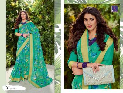 Sakshi Cotton Vol 4 Rich Collection Of Linen Slub Sarees Full Catalogue Set