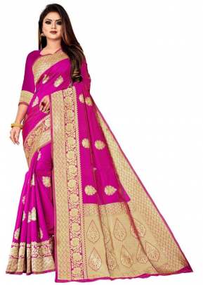 Surbhi Banarasi Silk Pink Color Saree