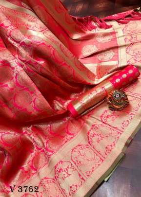 TARAMATI Banarasi silk Saree In Pink Color By Surati Fabric